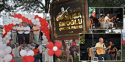 Eroğlu, isminin verildiği parkın açılışına katılıp, konser verdi