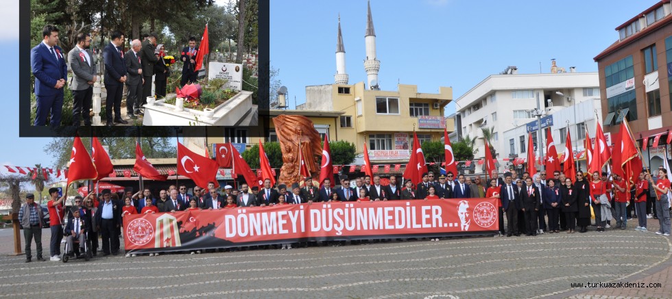 Gazipaşa'da Çanakkale şehitleri törenle anıldı