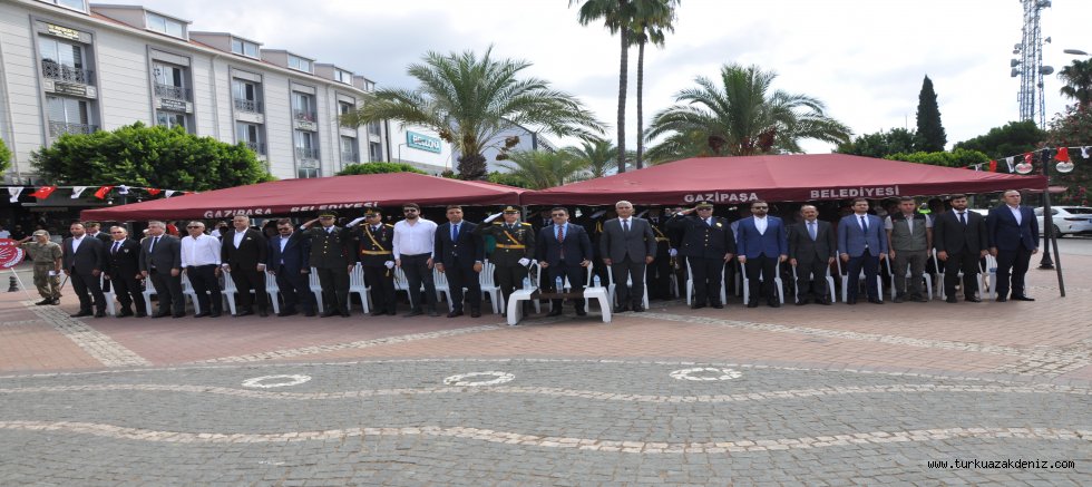 GAZİPAŞA’DA 30 AĞUSTOS ZAFER BAYRAMI KUTLANDI