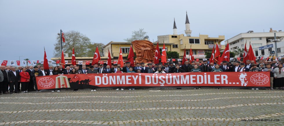Gazipaşa'da Çanakkale şehitleri törenle anıldı