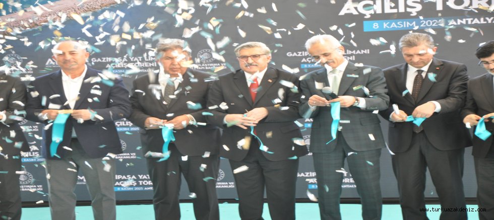 Ulaştırma ve Altyapı Bakanı Abdulkadir Uraloğlu, Yat limanı açılışını gerçekleştirdi