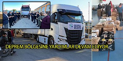 DEPREM BÖLGESİNE YARDIMLAR DEVAM EDİYOR
