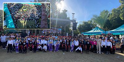 FESTİVALDE MİNİK HALK OYUNLARI EKİBİ YOĞUN İLGİ GÖRDÜ