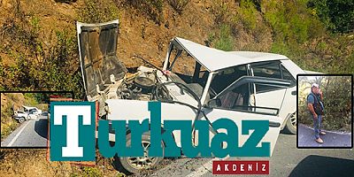 FRENİ TUTMAYAN OTOMOBİL ŞARAMPOLE ÇIKTI, 1 YARALI (2)