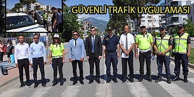GAZİPAŞA’DA GÜVENLİ TRAFİK UYGULAMASI YAPILDI