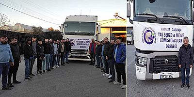 Gazipaşa'da komisyonculardan depremzedelere yardım 