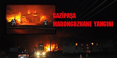 GAZİPAŞA'DA  ORMAN ÜRÜNLERİ ATÖLYESİNDE  YANGIN ÇIKTI