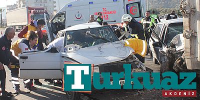 Gazipaşa zincirleme trafik kazası 3 yaralı- Gazipaşa Kaza 3 yaralı