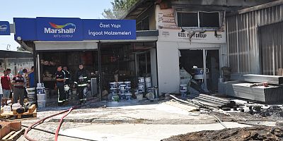 GAZİPAŞA İŞ YERİ YANGINI