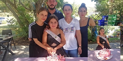Hatice Ezgi’nin doğum günü pastası kesildi.