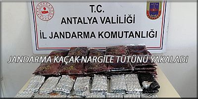 JANDARMA KAÇAK NARGİLE TÜTÜNÜ YAKALADI