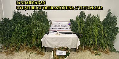 JANDARMADAN UYUŞTURUCU OPERASYONUNA, 2 TUTUKLAMA