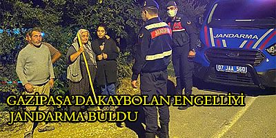 KAYBOLAN ENGELLİYİ JANDARMA BULDU