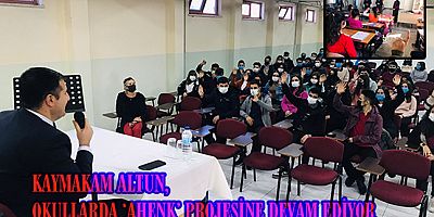 KAYMAKAM ALTUN, OKULLARDA ‘AHENK’ PROJESİNE DEVAM EDİYOR