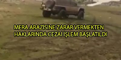 MERA ARAZİSİNDE DRİFT YAPTI. SOSYAL MEDYASINDA PAYLAŞTI. CEZAİ İŞLEM BAŞLATILDI. 