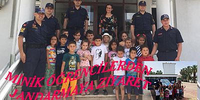 Minik öğrenciler Jandarmayı ziyaret etti