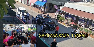 OTOMOBİL YAYAYA ÇARPTI, 1 YARALI