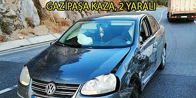 OTOMOBİLLE KAMYON ÇARPIŞTI, 2 YARALI