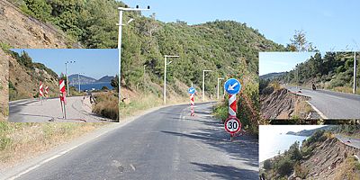 Sahil yolu bakım bekliyor