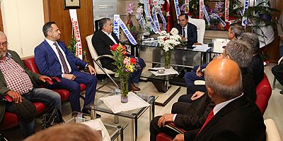 YILMAZ’A TEBRİK ZİYARETLERİ DEVAM EDİYOR